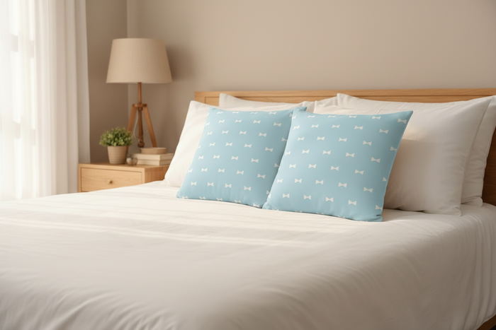 Modern Throw Pillows Blue White Geometric, Throw Pillow Covers,  Decorative Pillows, Contemporary Couch Pillows, Accent Pillows, Bedroom Throw Pillows, Sofa Pillows, Made in USA | Pippa + June