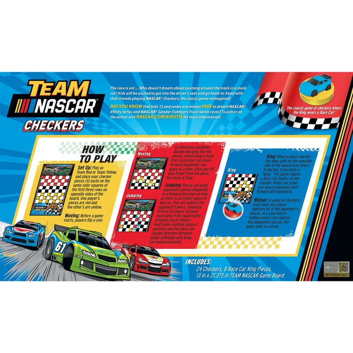 Nascar Checkers Board Game - Deer Creek Mercantile
