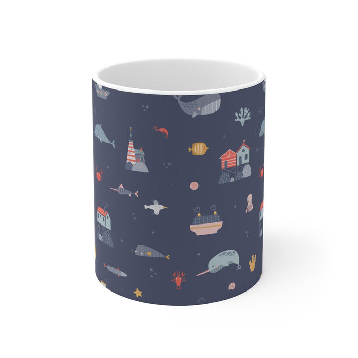 Boy Drinkware Mug Nautical Ocean, Boys Gift, Boys Mug, Boys Gift, Boys Cups