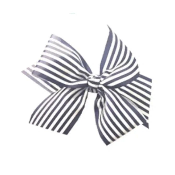 Navy/White Stripe Interchangeable Bow - Potpourri Gift Shop