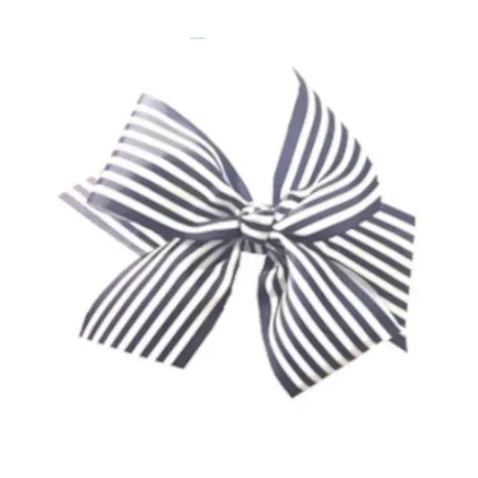 Navy/White Stripe Interchangeable Bow - Potpourri Gift Shop