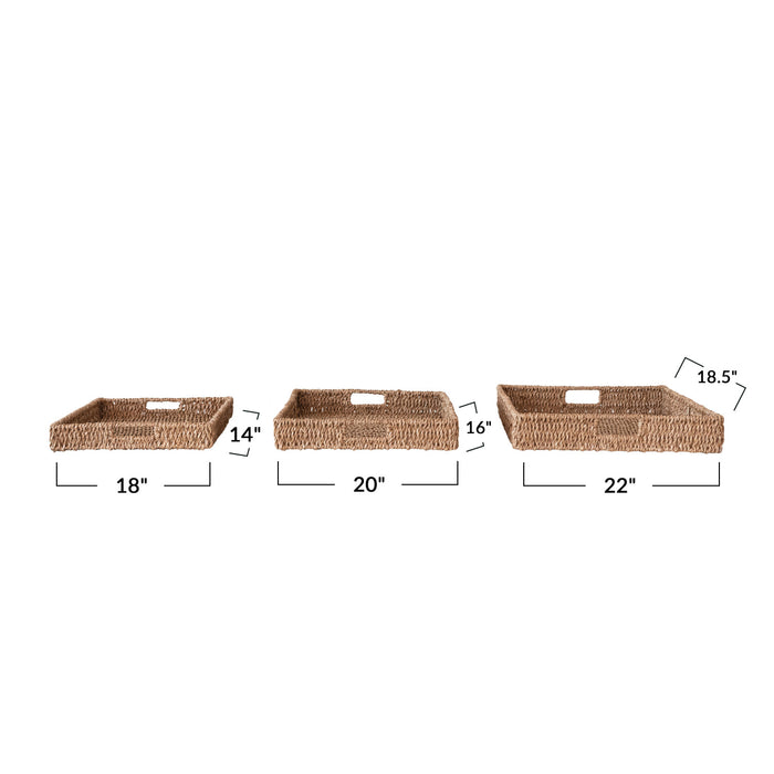 New Age Woven Tray - 3 Sizes