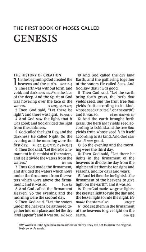 NKJV Personal-Size Large-Print Reference Bible(red letter)