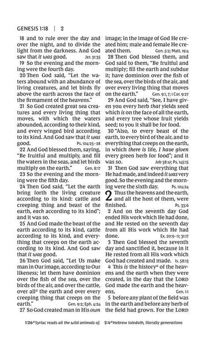 NKJV Personal-Size Large-Print Reference Bible(red letter)
