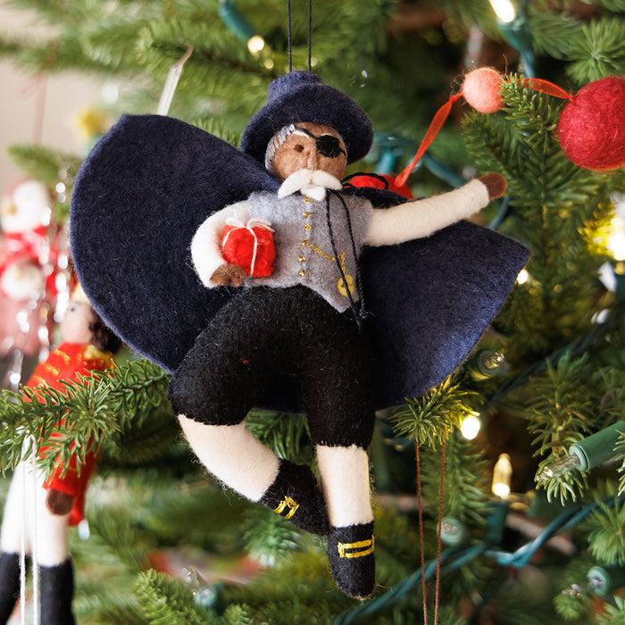 Nutcracker Drosselmeyer Ornament - Brown