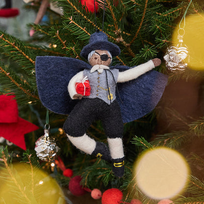 Nutcracker Drosselmeyer Ornament - Brown