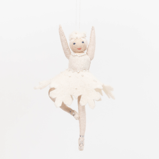 Nutcracker Snowflake Ballerina Ornament - Light