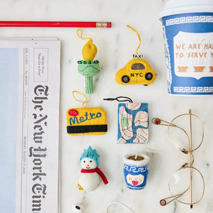 NYC Mini Ornaments - Set of 6