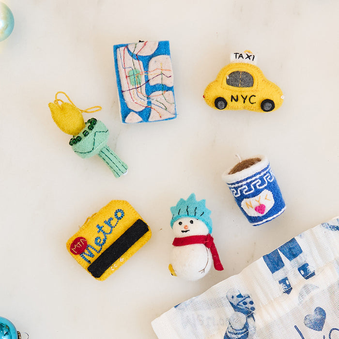 NYC Mini Ornaments - Set of 6