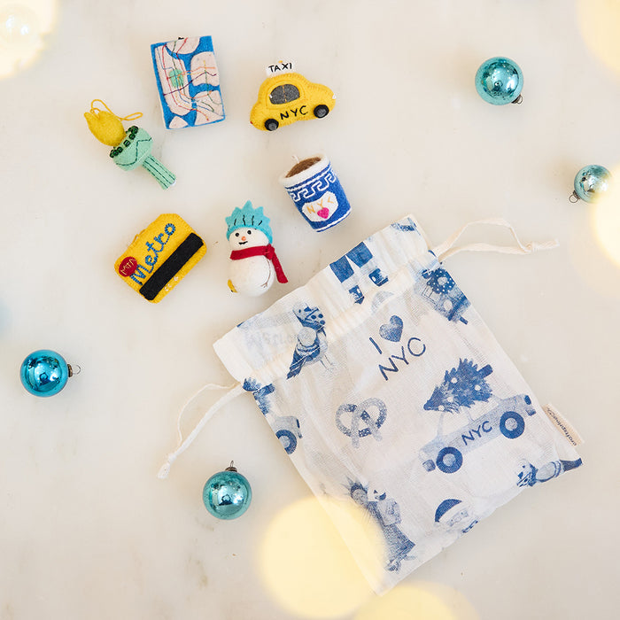NYC Mini Ornaments - Set of 6
