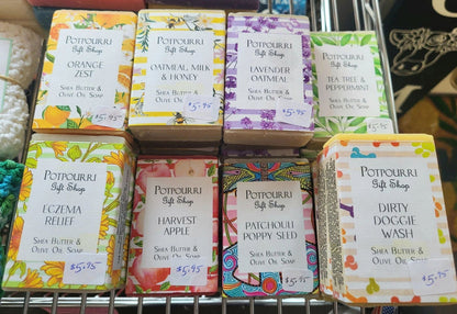 Oatmeal, Milk & Honey Bar Soap - Potpourri Gift Shop