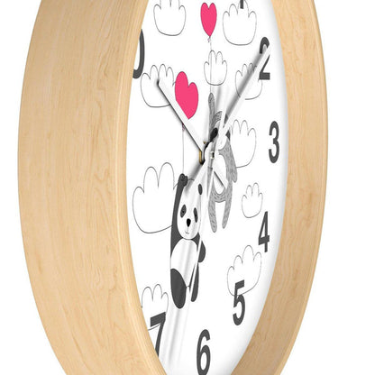 Panda Sloth Wall Clock, Kids Wall Clock, Neutral Unisex Bedroom Decor, Nursery Wall Clock, Childrens Wall Clock, Kids Wall Clock