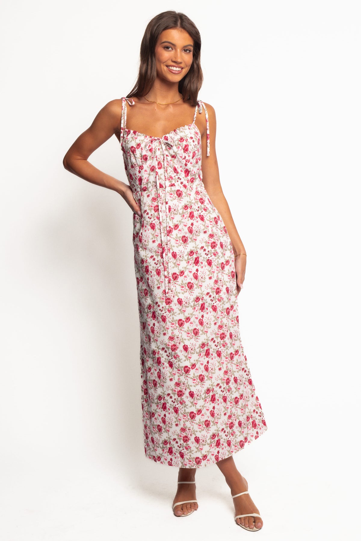Imelda Midi Dress - Rose Print
