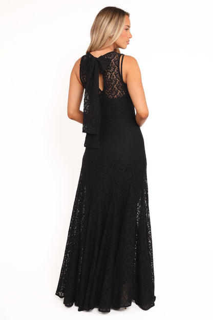 Keani Maxi Dress - Black Lace