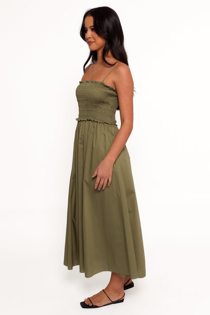 Nigella Maxi Dress - Olive Green