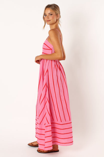 Pixie Maxi Dress - Pink Red