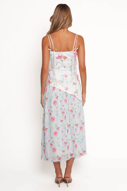 Renata Maxi Dress - Blue Floral