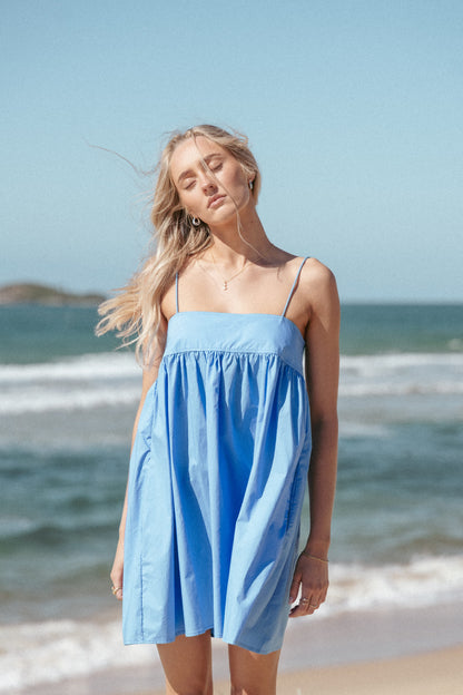 Serina Mini Dress - Blue