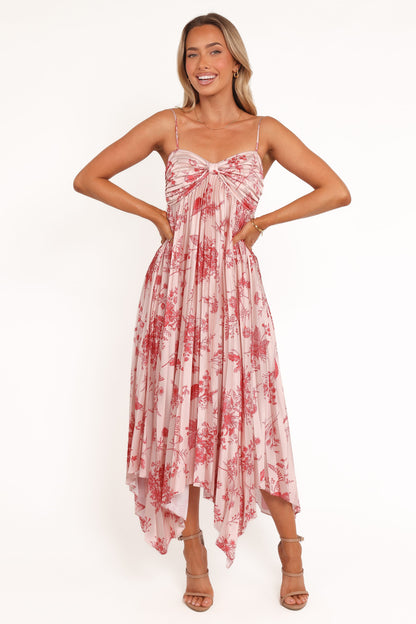 Vikki Dress - Red Floral