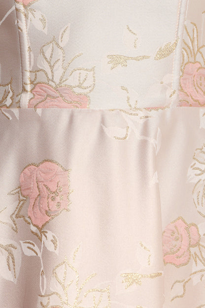 Zaria Midi Dress - Pink Floral