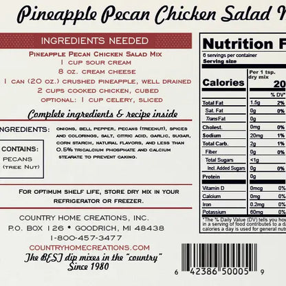 Pineapple Pecan Chicken Salad Mix