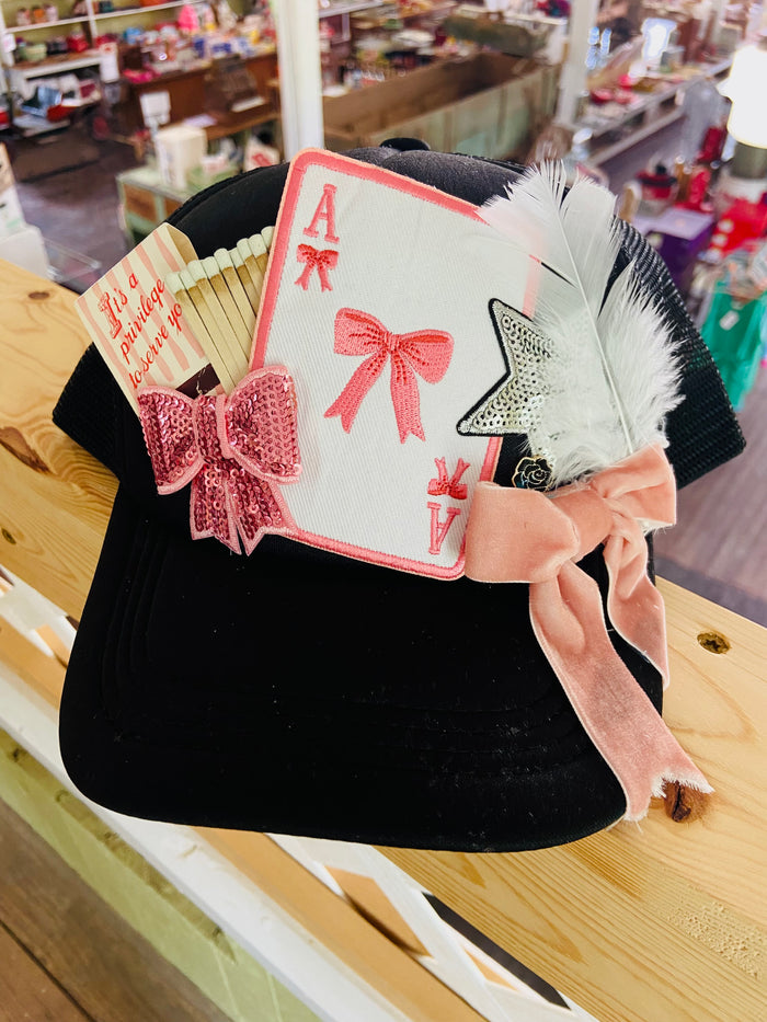 Pink Lady - Server / Waitress / Bartender / Cart Girl / Retro Trucker Hat - Deer Creek Mercantile