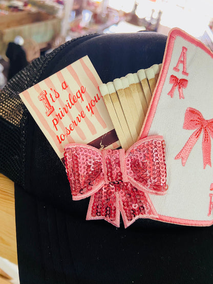 Pink Lady - Server / Waitress / Bartender / Cart Girl / Retro Trucker Hat - Deer Creek Mercantile