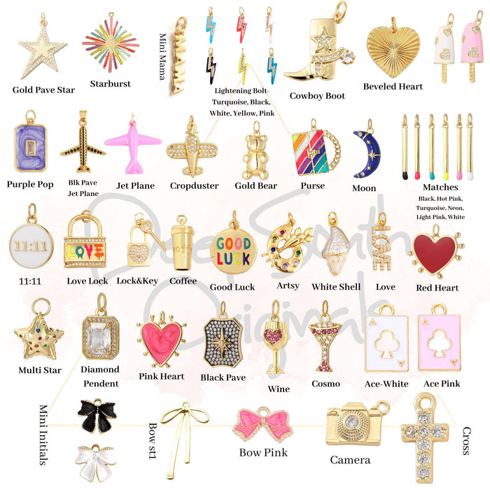 Playing Card Charm : Pink
