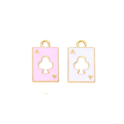 Playing Card Charm : White