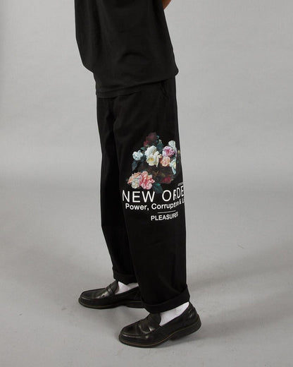 PLEASURES POWER BEACH PANT - BLACK