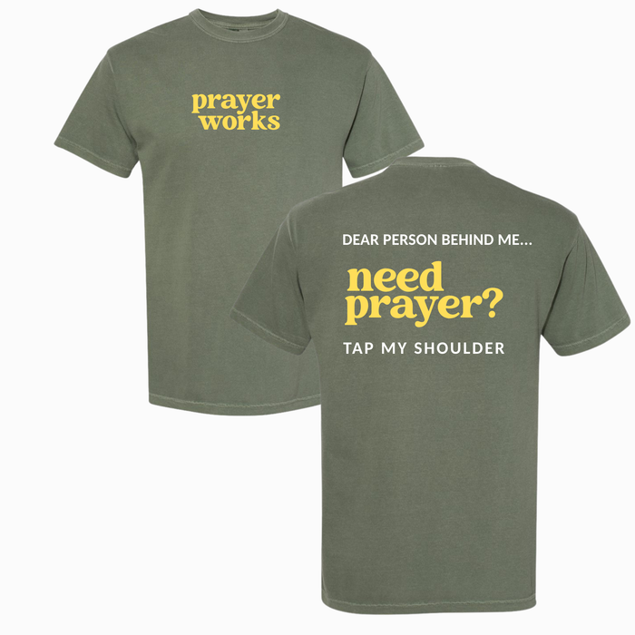 Prayer Works Christian Crewneck T-Shirt Faith Apparel
