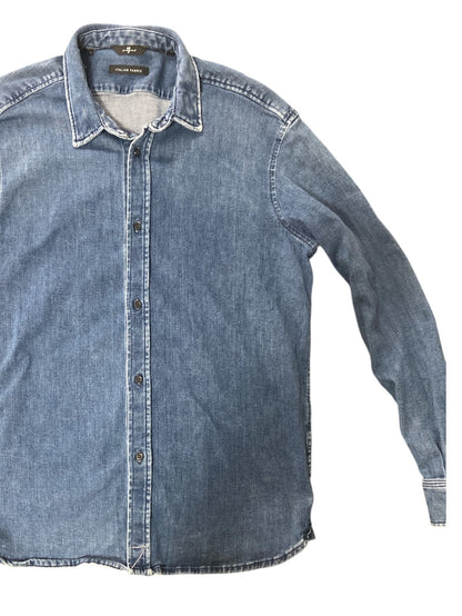 Pre-Loved 7 For All Mankind Denim Shirt / Shacket Size Large - Deer Creek Mercantile