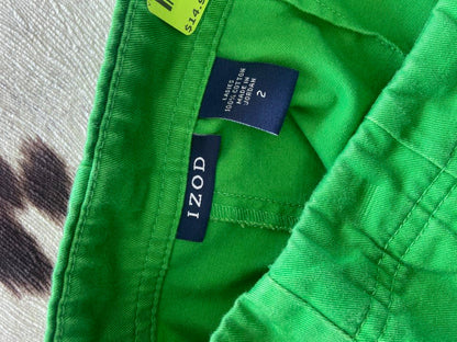 Pre-Loved Izod Denim Shorts - Green Size 2 - Deer Creek Mercantile