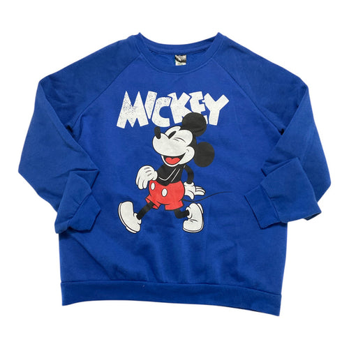 Pre-Loved Mickey Mouse Blue Sweatshirt *Size Large - Deer Creek Mercantile