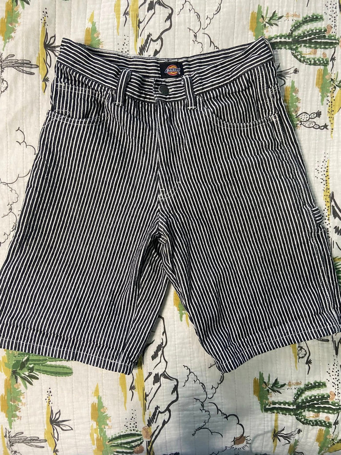Pre-Loved Railroad Stripe Dickies Cargo Shorts Size 28 - Deer Creek Mercantile
