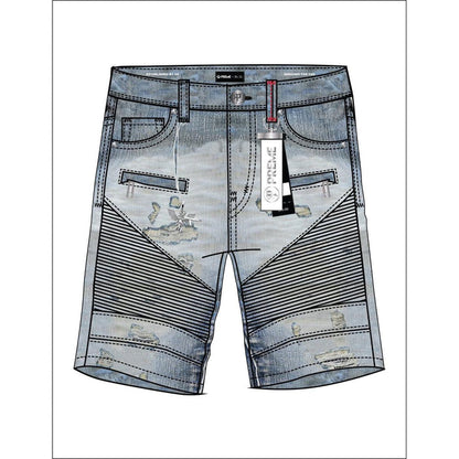 PR-WB-083 - Preme Amherst Biker Shorts in Indigo, a versatile and chic activewear piece for women, featuring a sleek and modern design with a comfortable high waist and durable construction