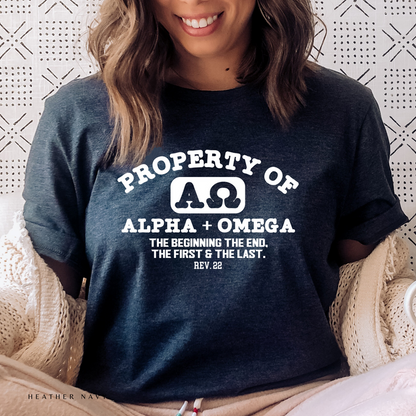 Property Of Alpha and Omega Crewneck Sweatshirt