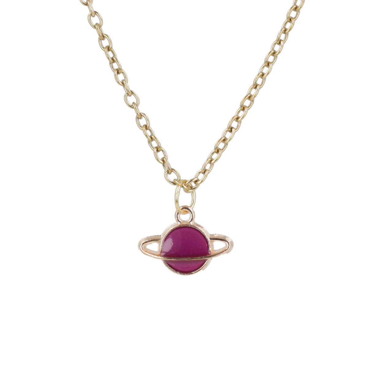 Purple Planet Necklace