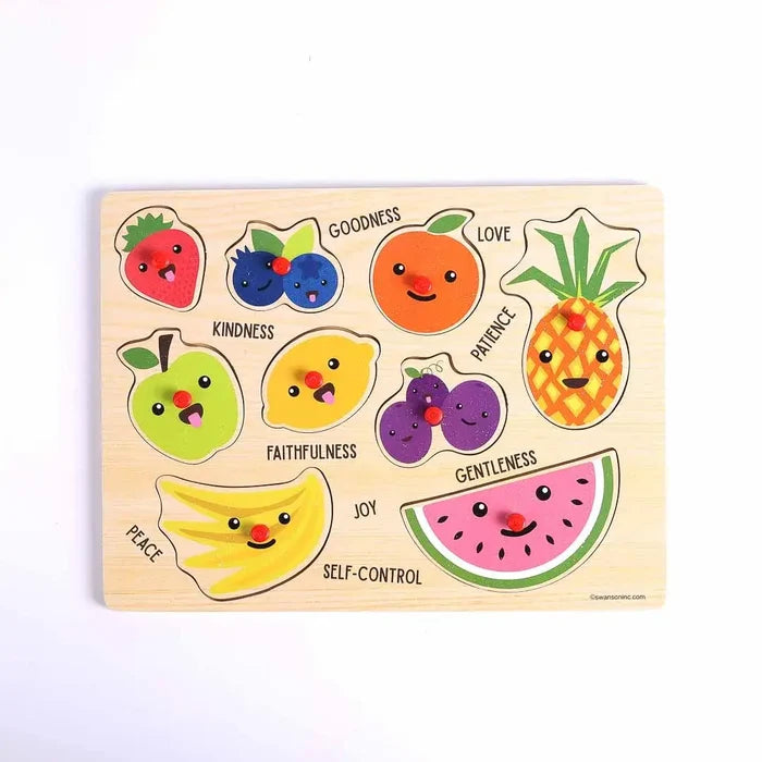 Puzzle Wood Peg Fruit Of The Spirit