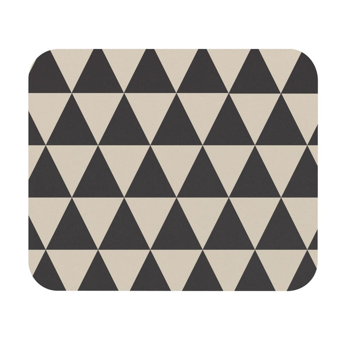 Modern Mouse Pad Geometric Black Cream Triangles, Modern Computer and IT Accessories, Office Decor, Made in the USA | Pippa + June