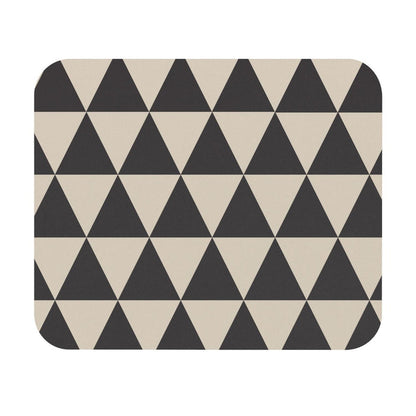 Modern Mouse Pad Geometric Black Cream Triangles, Modern Computer and IT Accessories, Office Decor, Made in the USA | Pippa + June