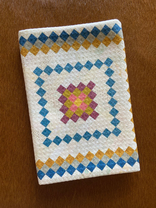 Quilt Print Dish Towel ~ Chamomile - Deer Creek Mercantile