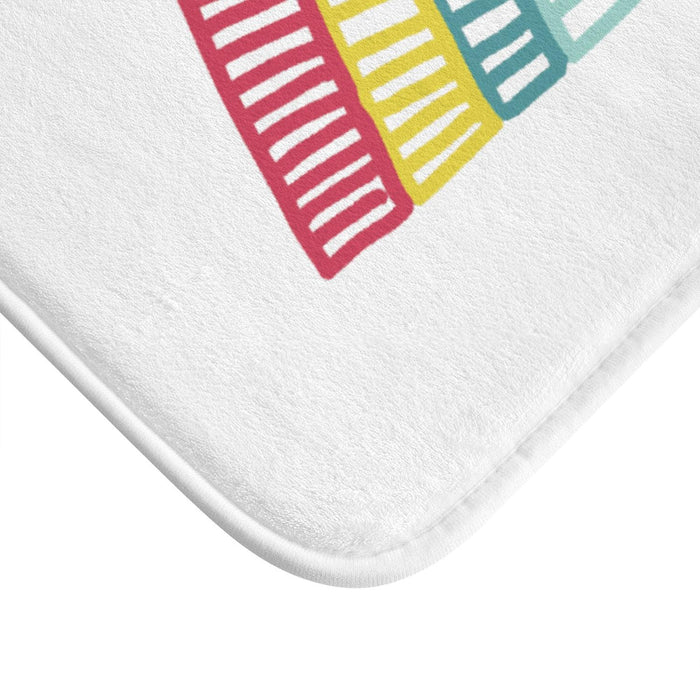 Kids Bath Mat Rainbow, Kids Bathroom Decor, Kids Shower Curtain | Pippa + June