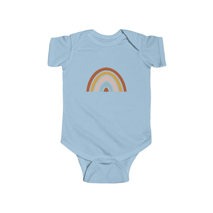 Baby Cotton Onesie Neutral Rainbow, Baby Romper, Baby Sleepsuit | Pippa + June