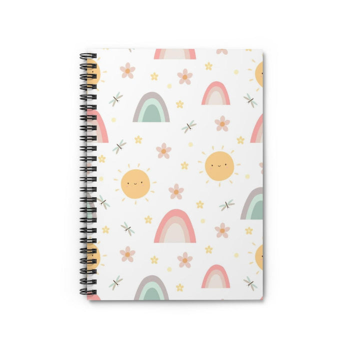Girls Journal Notebook Rainbows, Girls Journal, Girls Stationary, Girls School Supplies, Girls Diary, Girls Home School Workbooks, Made in USA | Pippa + June