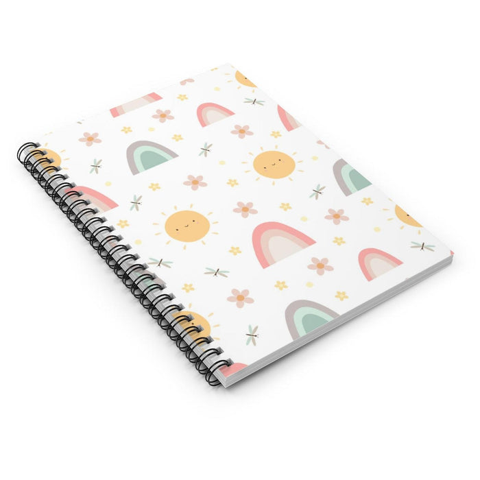 Girls Journal Notebook Rainbows, Girls Journal, Girls Stationary, Girls School Supplies, Girls Diary, Girls Home School Workbooks, Made in USA | Pippa + June