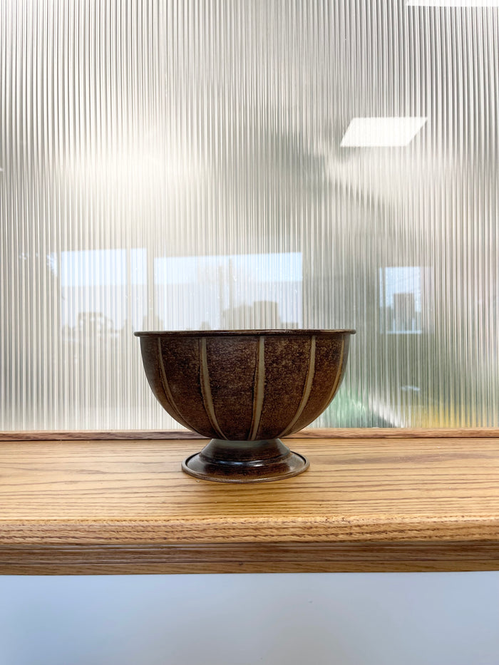 Ribbed Tin Compote Pot