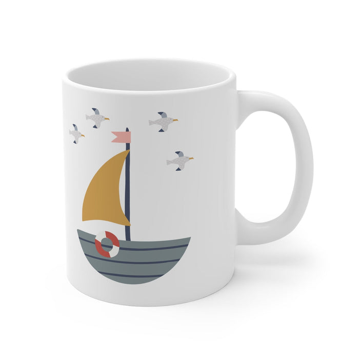 Boy Drinkware Mug Nautical Ocean, Boys Gift, Boys Mug, Boys Gift, Boys Cups