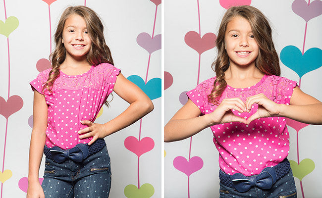 Savage Floating Hearts Printed Background Paper