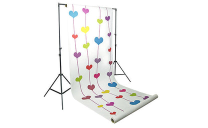 Savage Floating Hearts Printed Background Paper